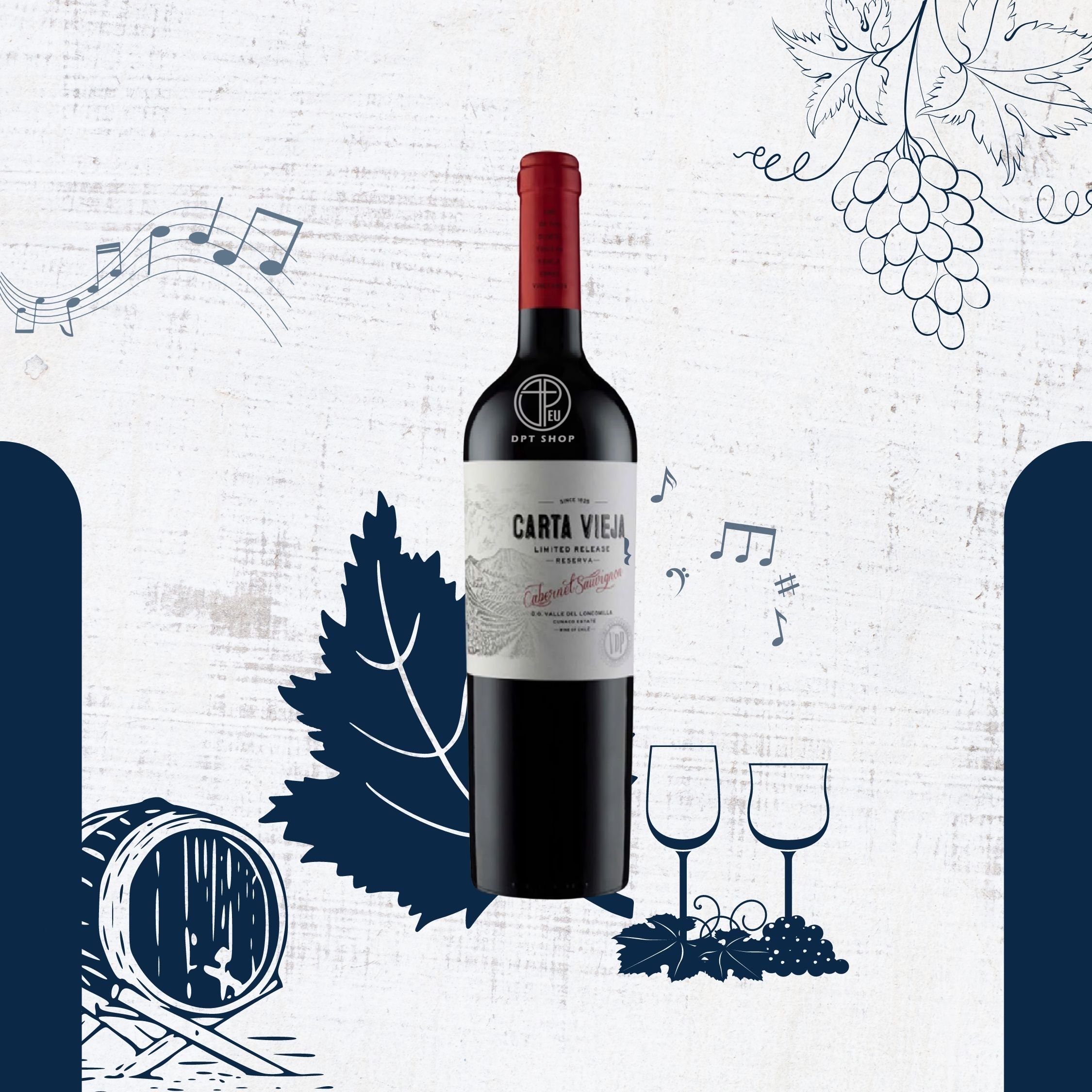 Rượu vang đỏ Chile - Carta Vieja Reserva Cabernet Sauvignon